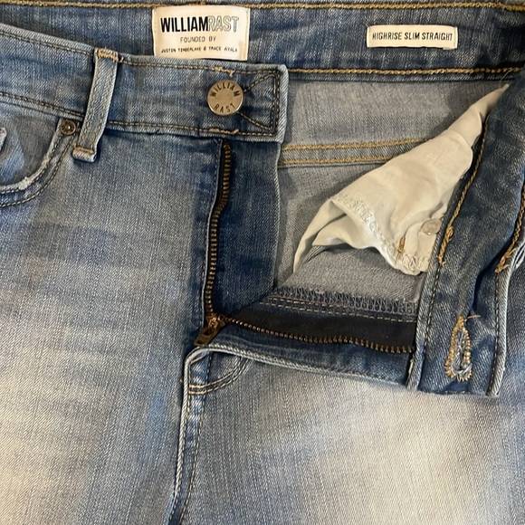 William Rast High Rise Slim Straight Jeans Size 25 JR - Picture 13 of 16